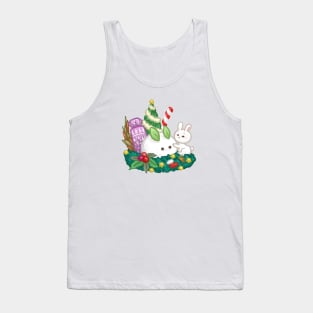 Bunny Christmas Snow Tank Top